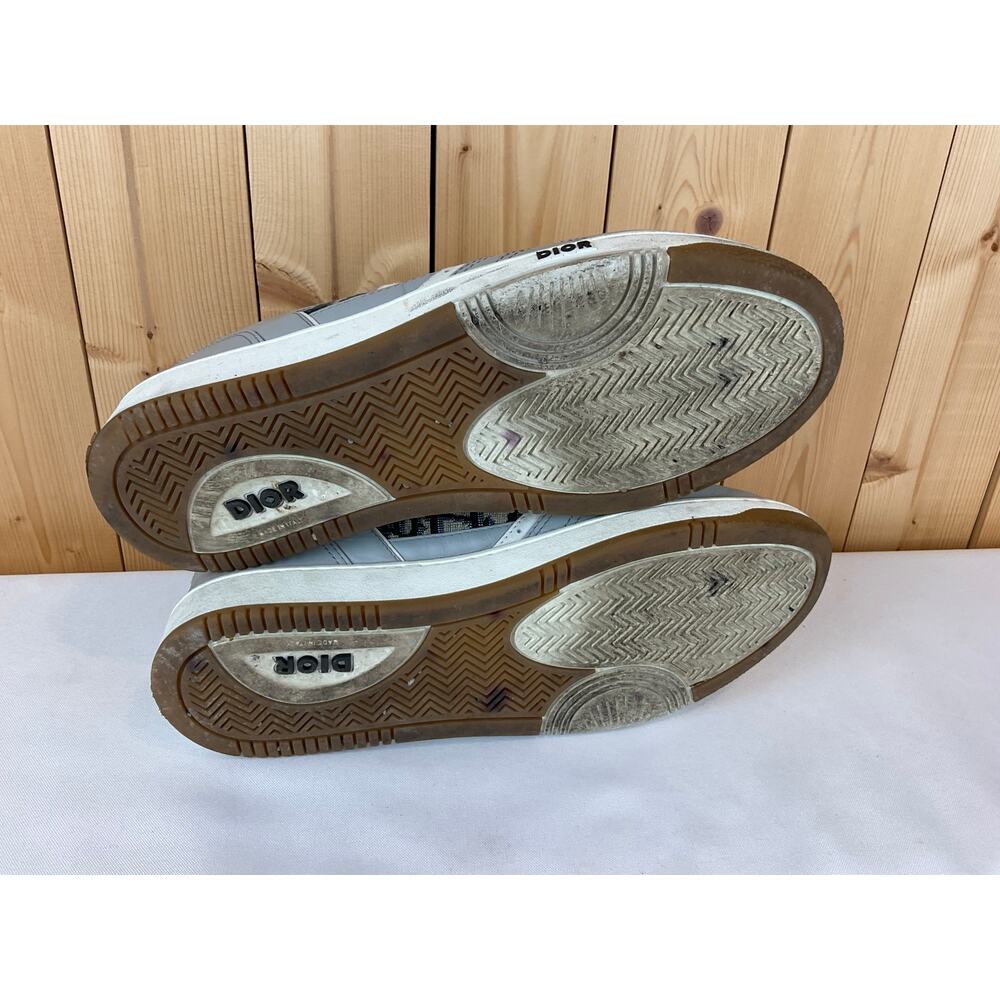 Men's DIOR B27 Low Top Sneaker Size 42/ Size 9- White/Gray - Picture 7 of 7